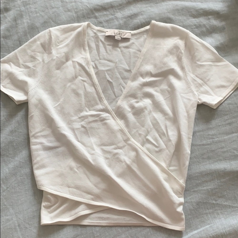 Brand new LOFT wrap shirt